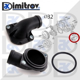 Фланец охладителна течност Audi 100 80 Seat Toledo Volkswagen Golf Jetta Passat Transporter Фланец охладителна течност Audi 100 80 Seat Toledo Volkswagen Golf Jetta Passat Transporter